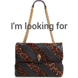 KURT GEIGER LONDON Soho Leather & Calf Hair Bag